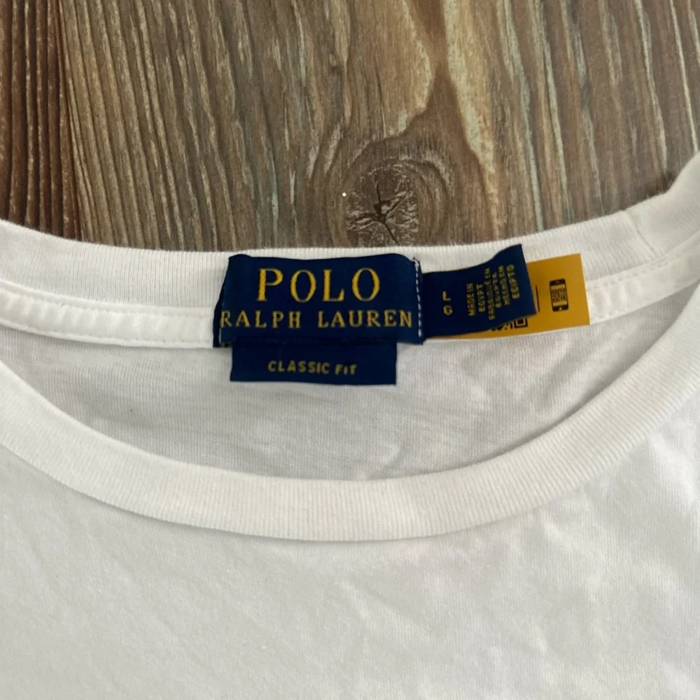 Polo by Ralph Lauren White Tee with Polo Bear Graphic